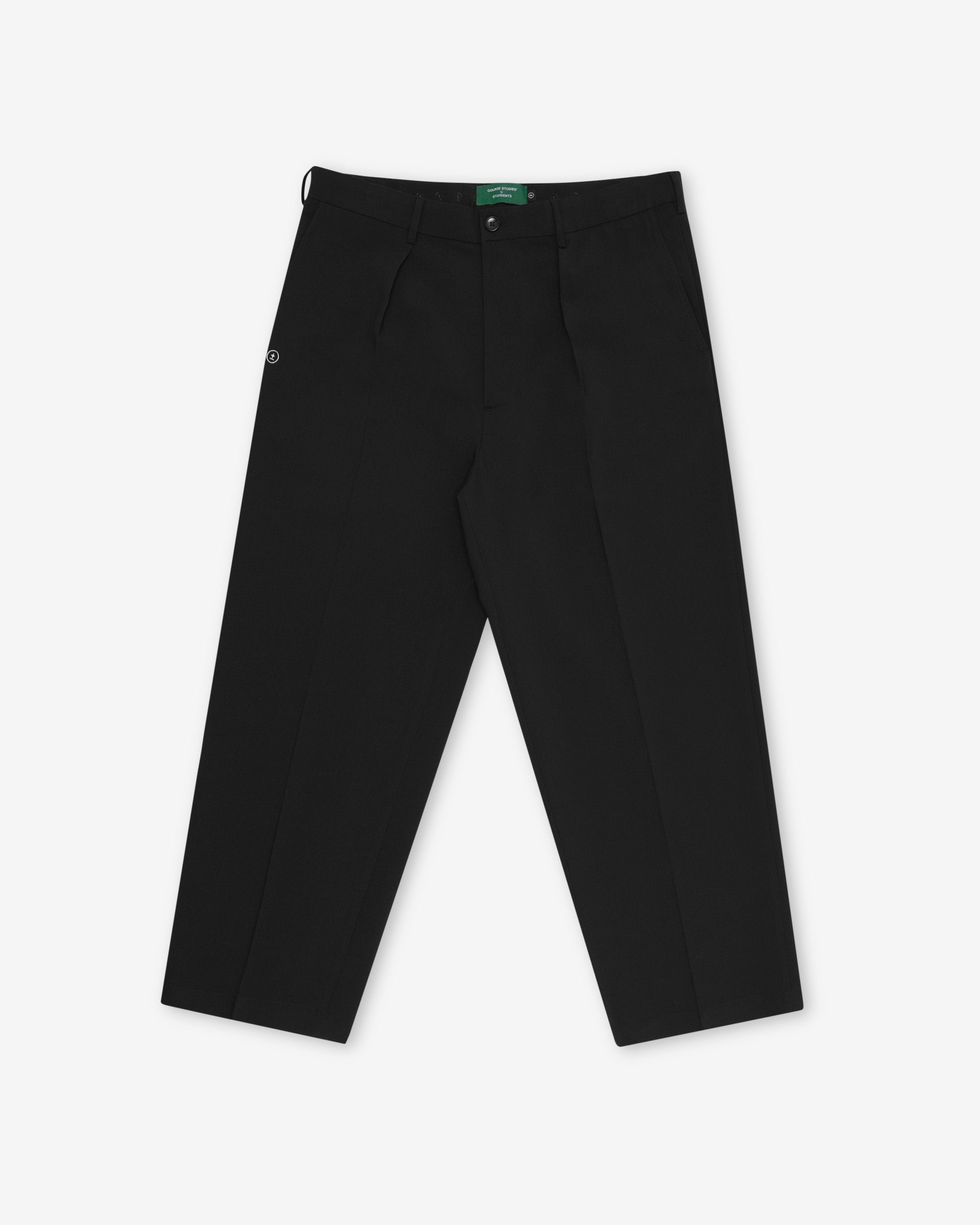 Black pants on a white background