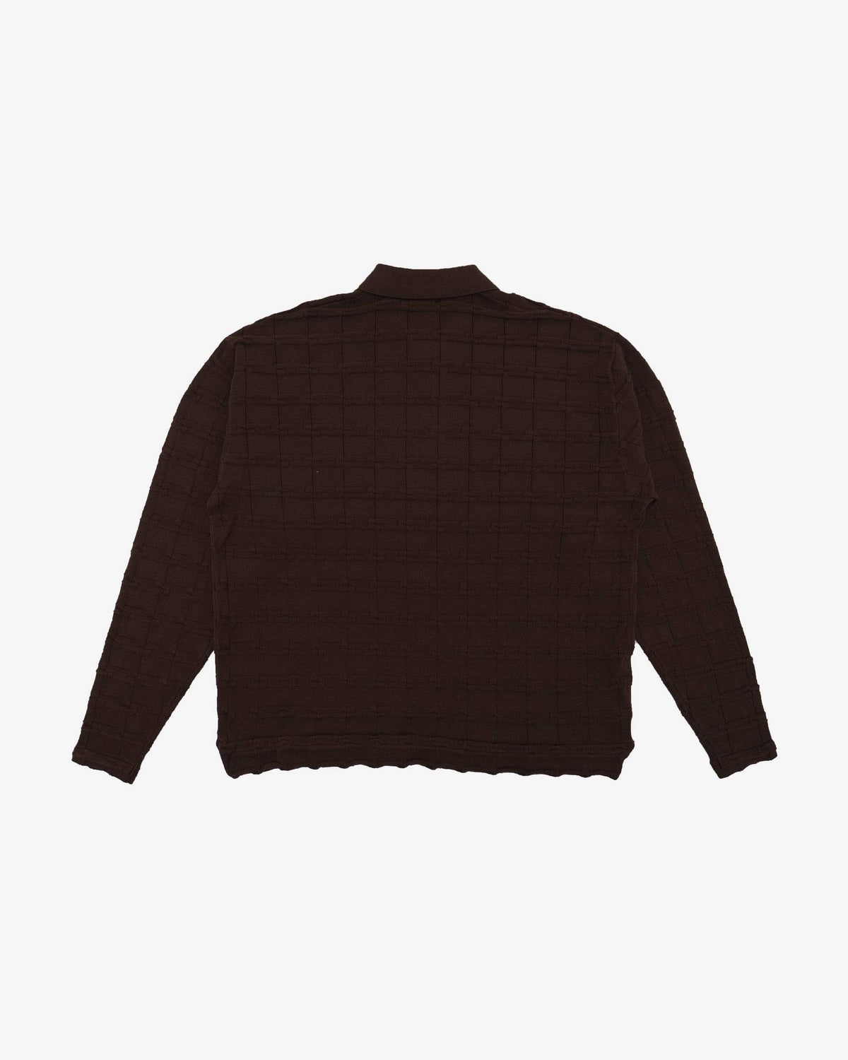 Knight Knitted L/S Polo Sweater