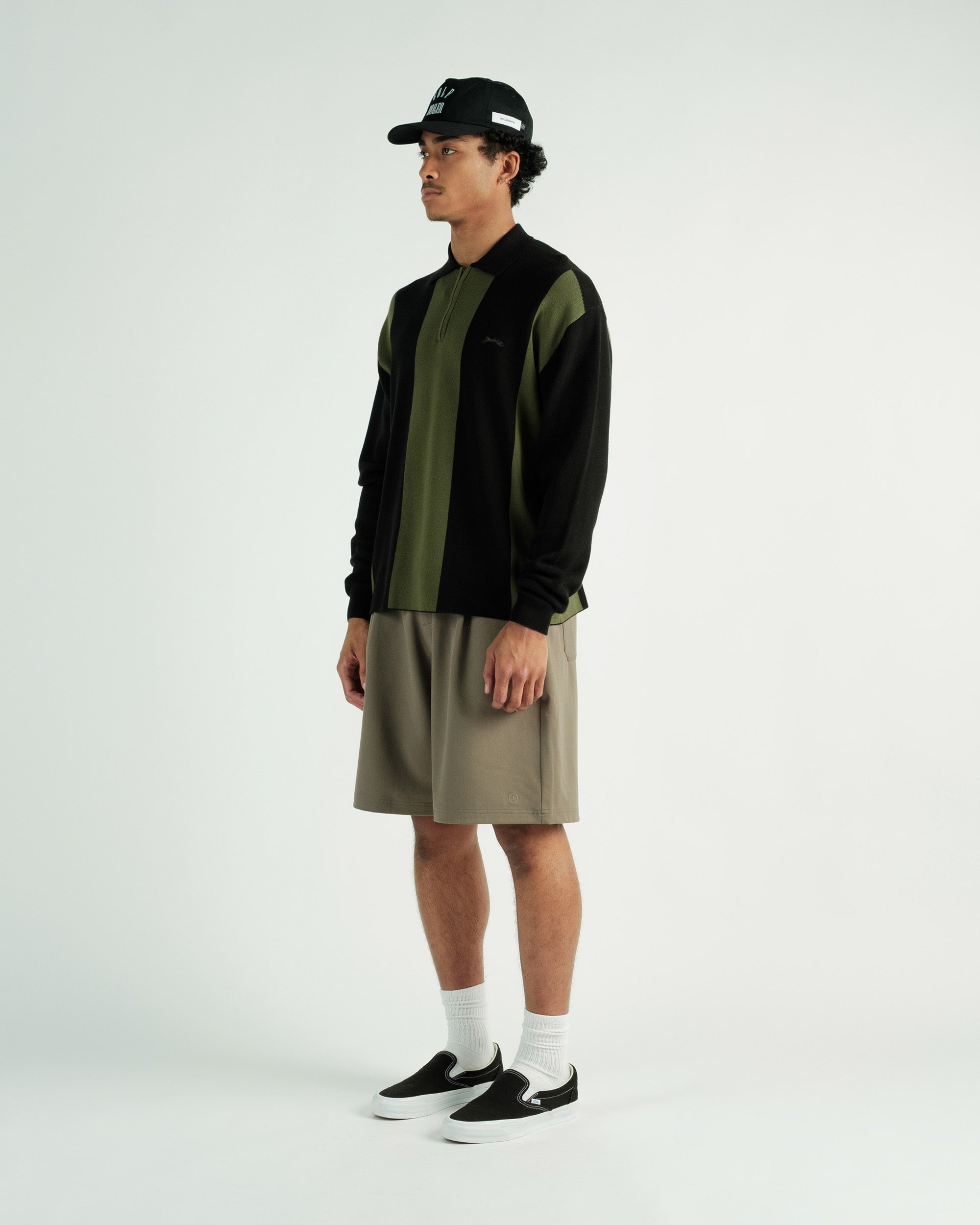 Students Golf - Gibson Knitted L/S Sweater Polo