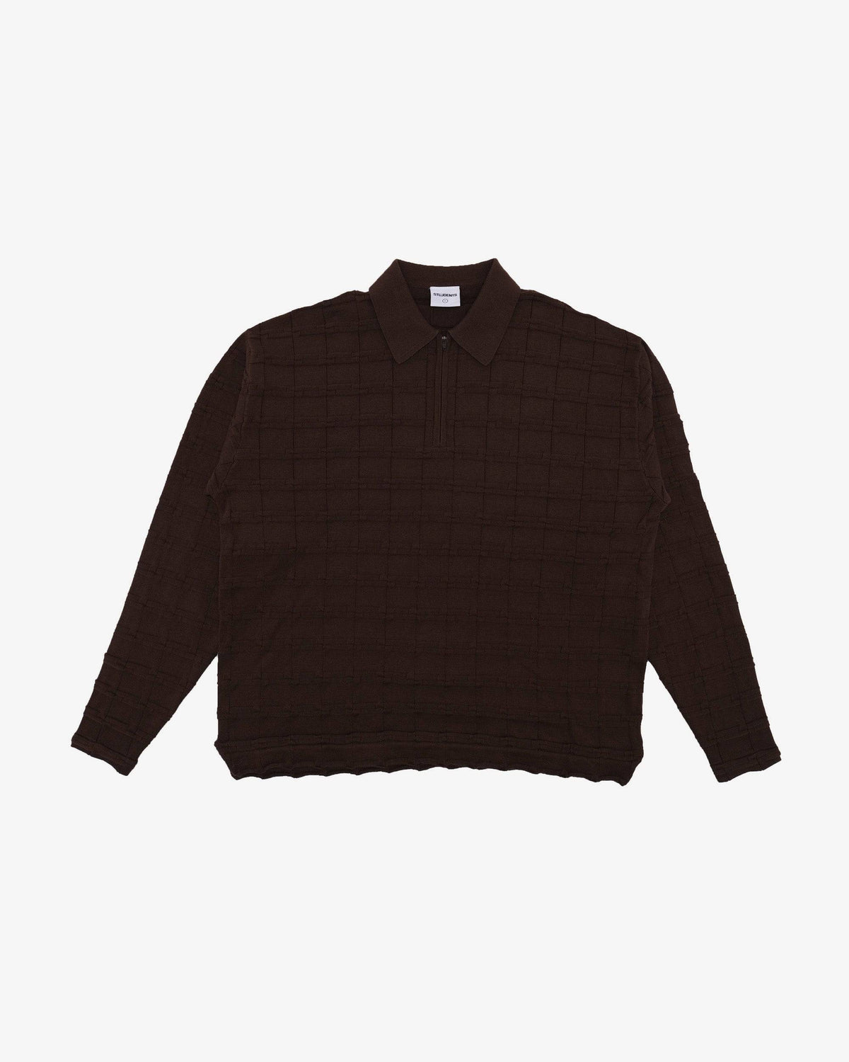 Knight Knitted L/S Polo Sweater