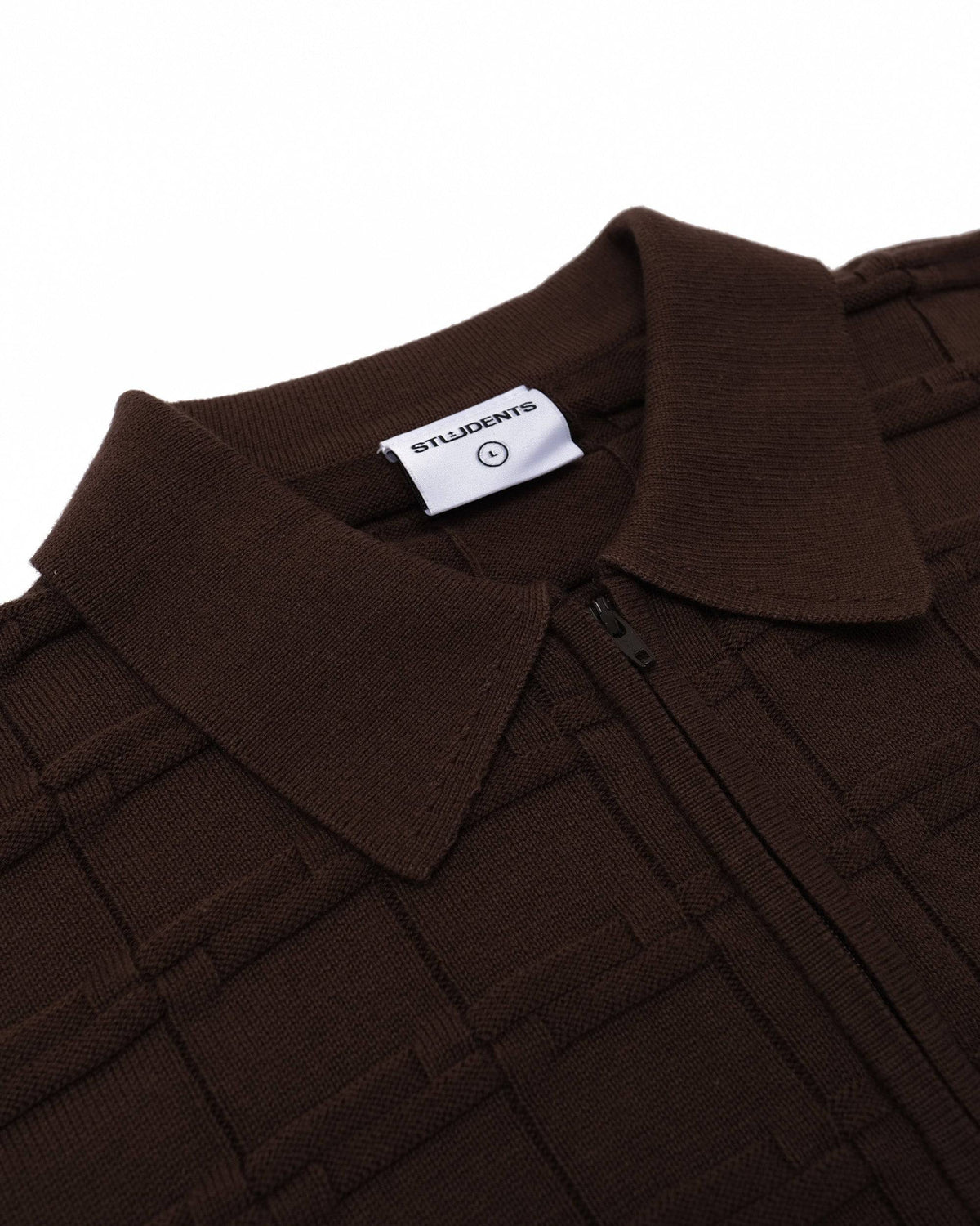 Knight Knitted L/S Polo Sweater