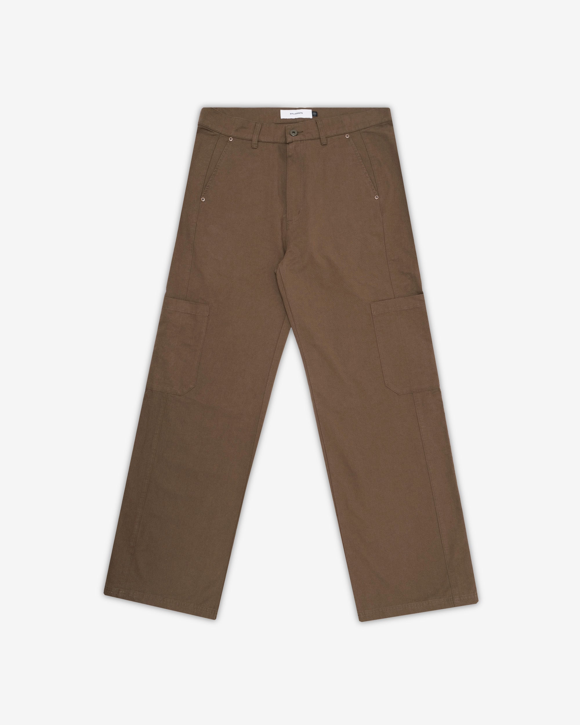 Brown pants on a white background